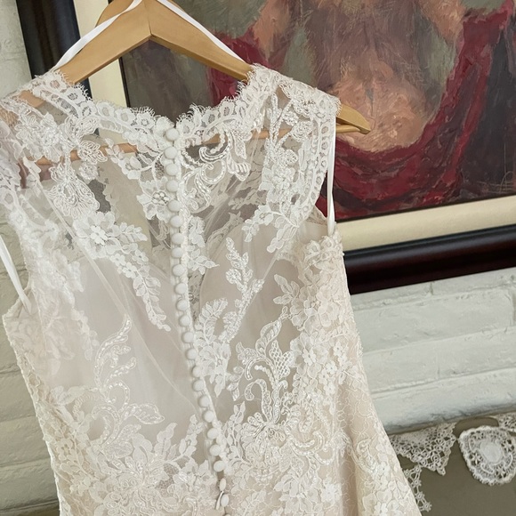 Pronovias ETQ - VESTIDO Elegant Mermaid gown crafted in rich Beautiful lace. - Picture 5 of 15